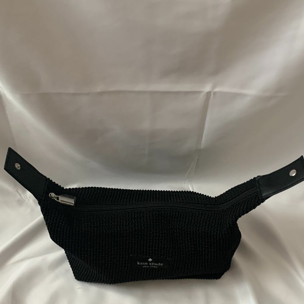 KATE SPADE Crinkle Nylon Cosmetic Case in Black - Picture 4 of 5